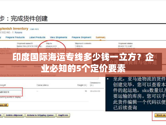 印度国际海运专线多少钱一立方?企业必知的5个定价要素 印度国际海运专线多少钱一立方?企业必知的5个定价要素
