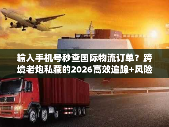 输入手机号秒查国际物流订单？跨境老炮私藏的2026高效追踪+风险规避干货