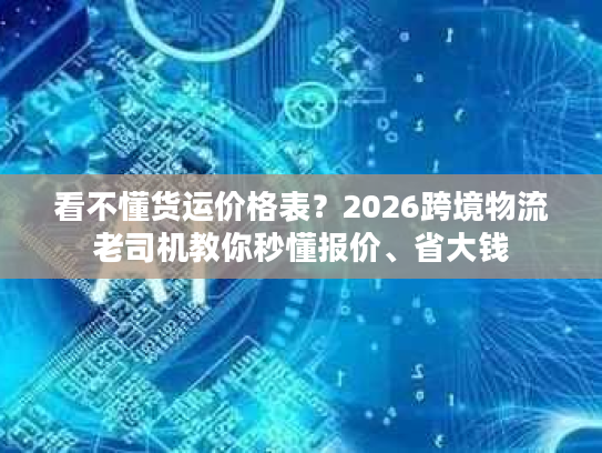 看不懂货运价格表？2026跨境物流老司机教你秒懂报价、省大钱