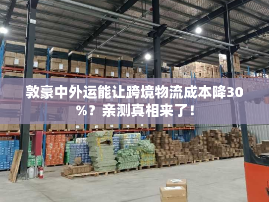 敦豪中外运能让跨境物流成本降30%？亲测真相来了！