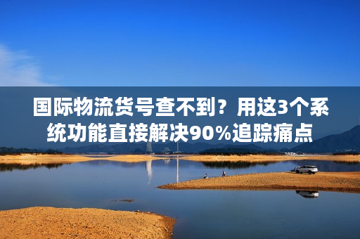国际物流货号查不到？用这3个系统功能直接解决90%追踪痛点