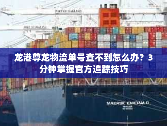 龙港尊龙物流单号查不到怎么办？3分钟掌握官方追踪技巧