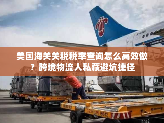 美国海关关税税率查询怎么高效做？跨境物流人私藏避坑捷径