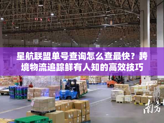 星航联盟单号查询怎么查最快？跨境物流追踪鲜有人知的高效技巧