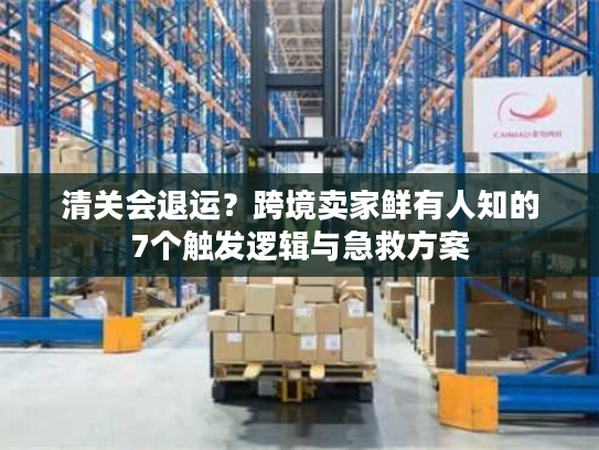 清关会退运？跨境卖家鲜有人知的7个触发逻辑与急救方案