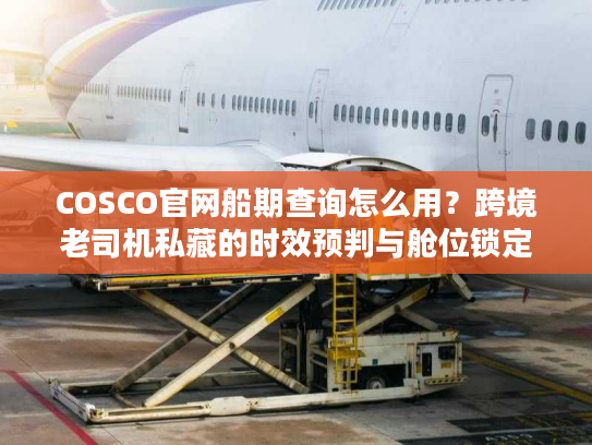 COSCO官网船期查询怎么用？跨境老司机私藏的时效预判与舱位锁定秘籍