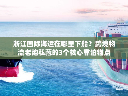 浙江国际海运在哪里下船？跨境物流老炮私藏的3个核心靠泊锚点