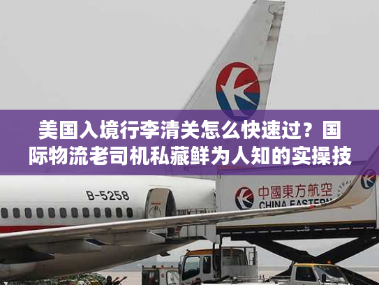 美国入境行李清关怎么快速过？国际物流老司机私藏鲜为人知的实操技巧
