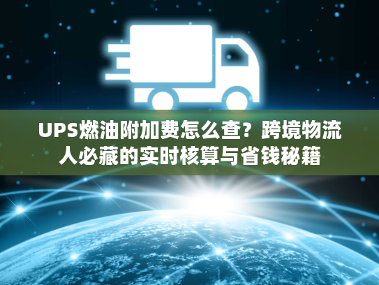 UPS燃油附加费怎么查?跨境物流人必藏的实时核算与省钱秘籍 UPS燃油附加费怎么查?跨境物流人必藏的实时核算与省钱秘籍