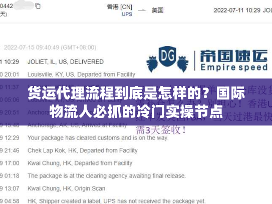 货运代理流程到底是怎样的？国际物流人必抓的冷门实操节点