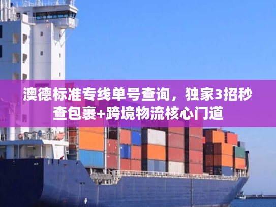澳德标准专线单号查询，独家3招秒查包裹+跨境物流核心门道