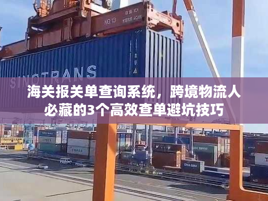 海关报关单查询系统，跨境物流人必藏的3个高效查单避坑技巧