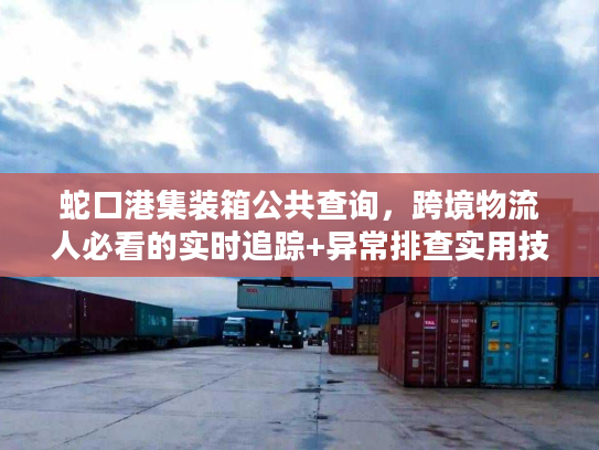 蛇口港集装箱公共查询，跨境物流人必看的实时追踪+异常排查实用技巧