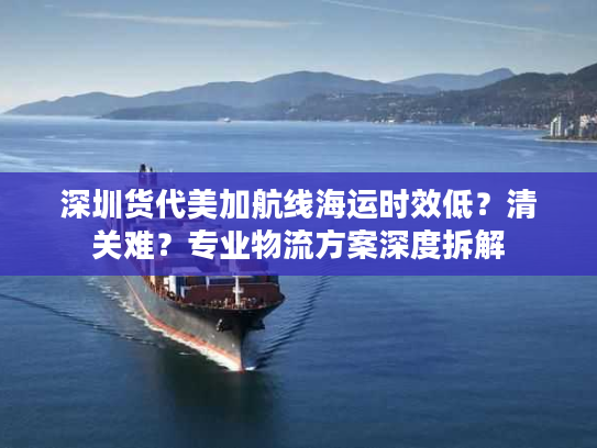 深圳货代美加航线海运时效低？清关难？专业物流方案深度拆解