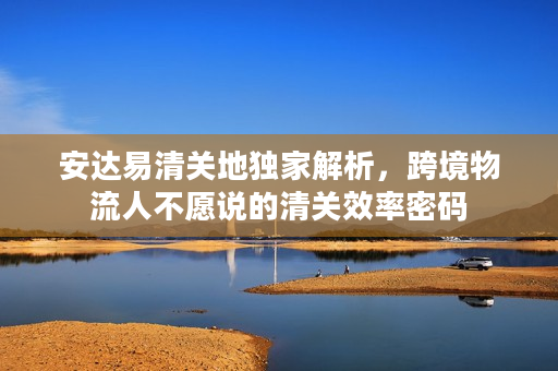 安达易清关地独家解析，跨境物流人不愿说的清关效率密码