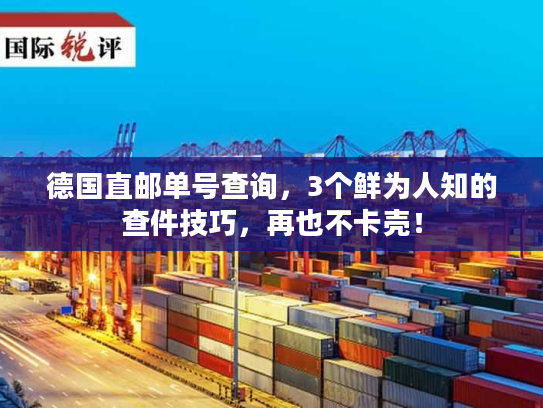 德国直邮单号查询，3个鲜为人知的查件技巧，再也不卡壳！