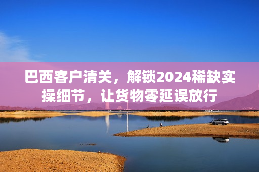 巴西客户清关，解锁2024稀缺实操细节，让货物零延误放行