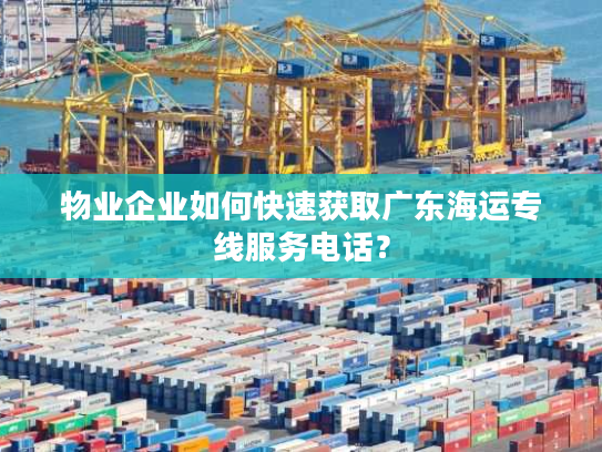 物业企业如何快速获取广东海运专线服务电话？