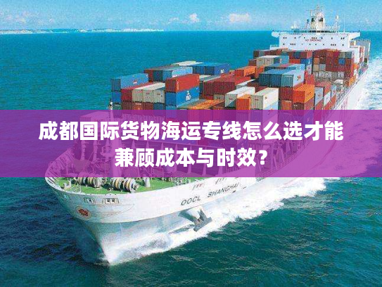 成都国际货物海运专线怎么选才能兼顾成本与时效？