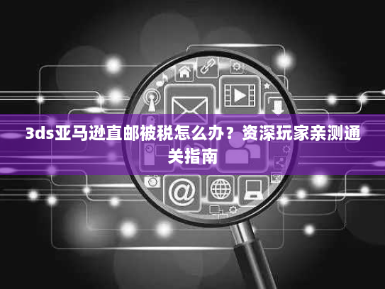 3ds亚马逊直邮被税怎么办？资深玩家亲测通关指南