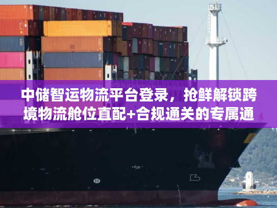 中储智运物流平台登录，抢鲜解锁跨境物流舱位直配+合规通关的专属通道