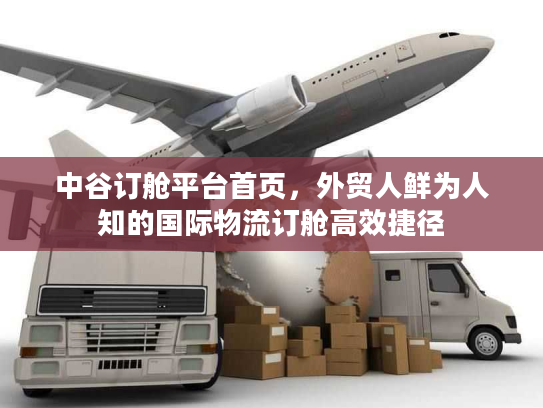 中谷订舱平台首页，外贸人鲜为人知的国际物流订舱高效捷径