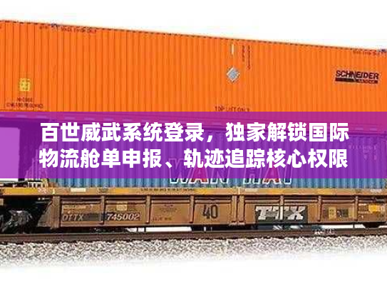 百世威武系统登录，独家解锁国际物流舱单申报、轨迹追踪核心权限