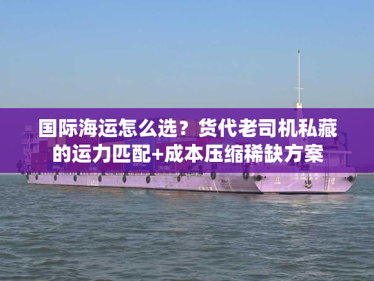 国际海运怎么选？货代老司机私藏的运力匹配+成本压缩稀缺方案