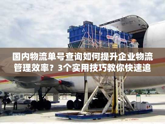 国内物流单号查询如何提升企业物流管理效率？3个实用技巧教你快速追踪包裹