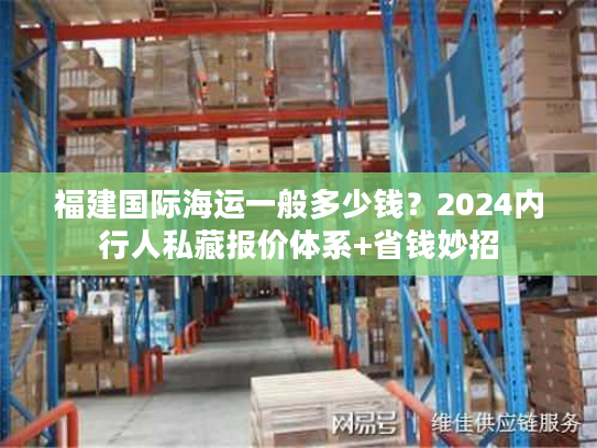 福建国际海运一般多少钱？2024内行人私藏报价体系+省钱妙招