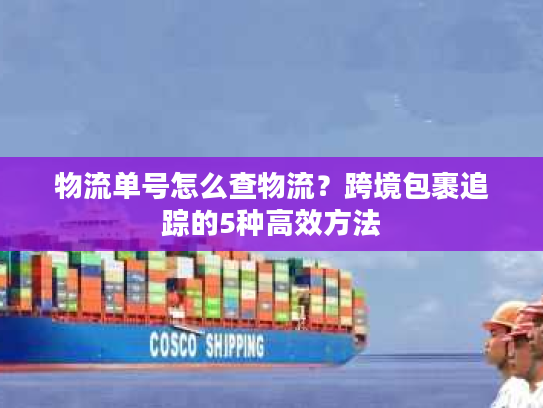 物流单号怎么查物流?跨境包裹追踪的5种高效方法 物流单号怎么查物流?跨境包裹追踪的5种高效方法