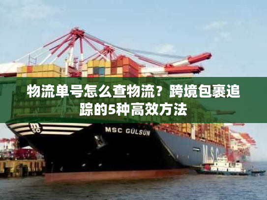 物流单号怎么查物流?跨境包裹追踪的5种高效方法 物流单号怎么查物流?跨境包裹追踪的5种高效方法