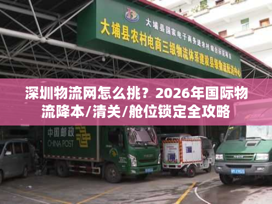 深圳物流网怎么挑？2026年国际物流降本/清关/舱位锁定全攻略