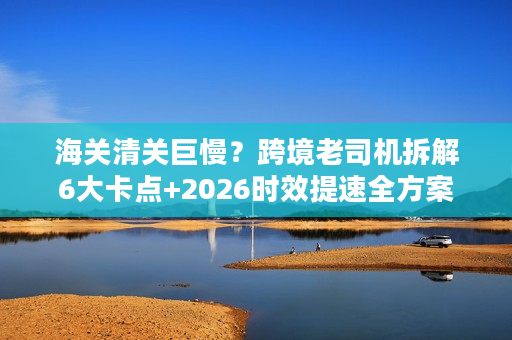 海关清关巨慢？跨境老司机拆解6大卡点+2026时效提速全方案