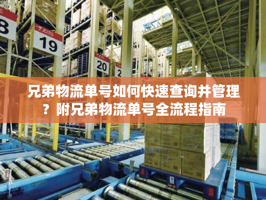 兄弟物流单号如何快速查询并管理?附兄弟物流单号全流程指南 兄弟物流单号如何快速查询并管理?附兄弟物流单号全流程指南