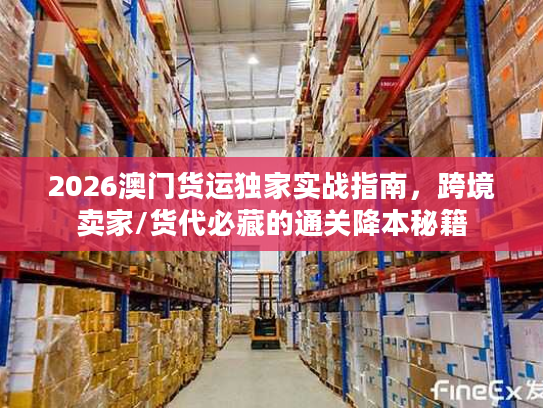 2026澳门货运独家实战指南，跨境卖家/货代必藏的通关降本秘籍
