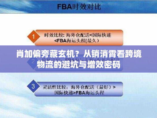 肖加偏旁藏玄机？从销消霄看跨境物流的避坑与增效密码