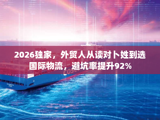 2026独家，外贸人从读对卜姓到选国际物流，避坑率提升92%