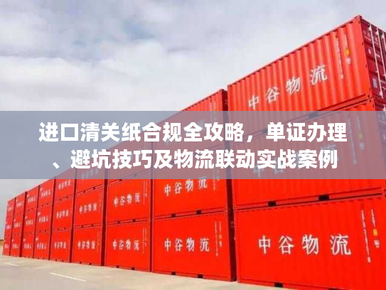 进口清关纸合规全攻略，单证办理、避坑技巧及物流联动实战案例