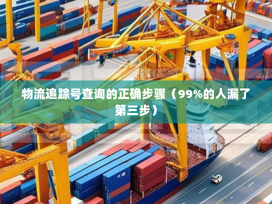 物流追踪号查询的正确步骤(99%的人漏了第三步) 物流追踪号查询的正确步骤(99%的人漏了第三步)