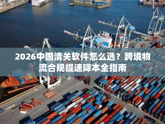 2026中国清关软件怎么选？跨境物流合规提速降本全指南