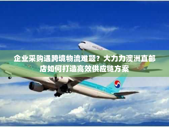 企业采购遇跨境物流难题？大力力澳洲直邮店如何打造高效供应链方案