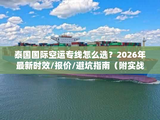 泰国国际空运专线怎么选？2026年最新时效/报价/避坑指南（附实战案例）