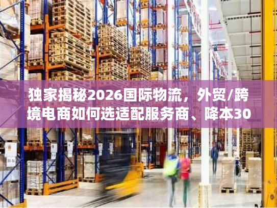 独家揭秘2026国际物流，外贸/跨境电商如何选适配服务商、降本30%？