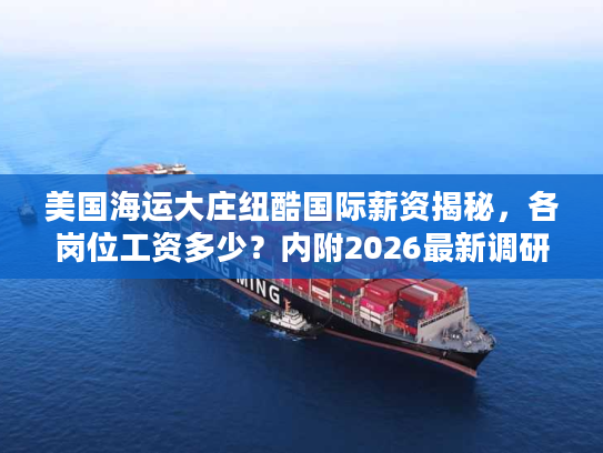 美国海运大庄纽酷国际薪资揭秘，各岗位工资多少？内附2026最新调研数据