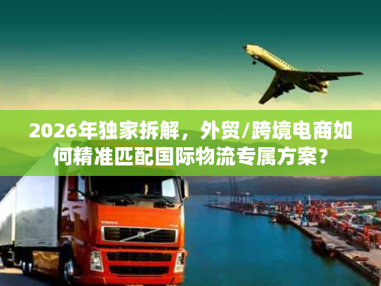 2026年独家拆解，外贸/跨境电商如何精准匹配国际物流专属方案？