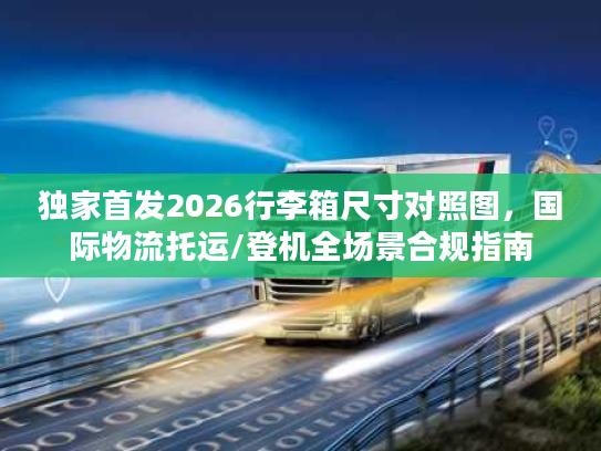 独家首发2026行李箱尺寸对照图，国际物流托运/登机全场景合规指南