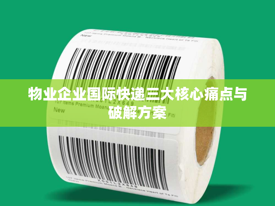 物业企业国际快递三大核心痛点与破解方案