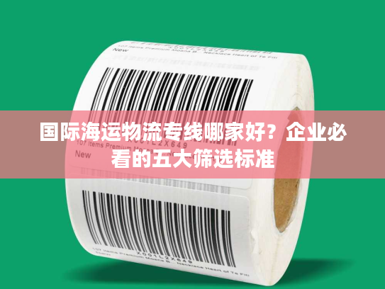 国际海运物流专线哪家好？企业必看的五大筛选标准