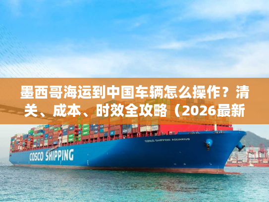 墨西哥海运到中国车辆怎么操作？清关、成本、时效全攻略（2026最新）